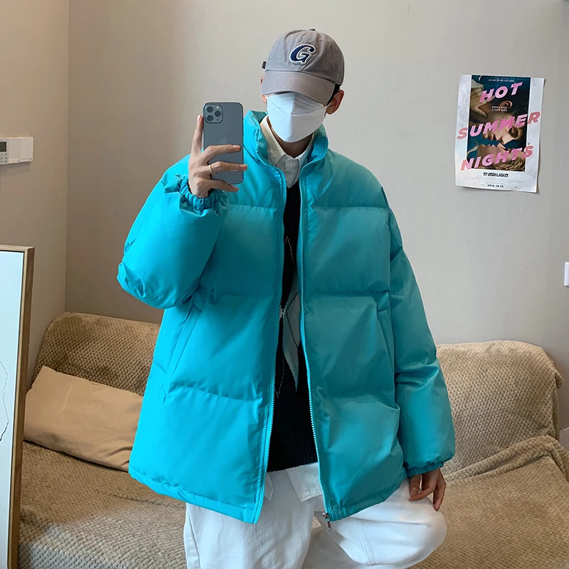 Streetwear Harajuku Thick Warm Winter Parkas Men Solid Color Stand Collar Men's Winter Jacket Oversize Women's Winter Coats
Streetwear Harajuku Thick Warm Winter Parkas Men Solid Color Stand Collar Men's Winter Jacket Oversize Women's Winter Coats