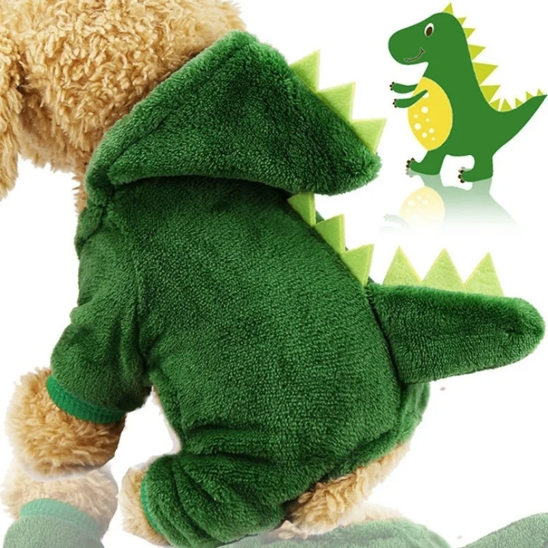 Pet Dog Clothes Small and Medium-Sized Dogs with Velvet Dinosaur Pet Clothes, Thick Warm Four-Leg Dog Clothes Cat Clothes
Pet Dog Clothes Small and Medium-Sized Dogs with Velvet Dinosaur Pet Clothes, Thick Warm Four-Leg Dog Clothes Cat Clothes
