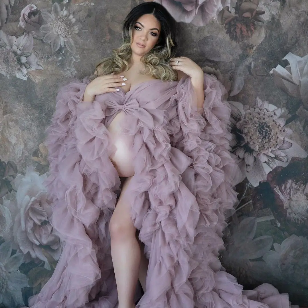 Фиолетовый Фотофон для беременных женщин с бантом
Фиолетовый Фотофон для беременных женщин с бантом