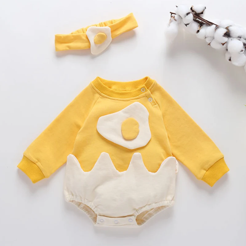 Spring Autumn Newborn Kids Baby Girls Rompers Infant Baby Girls Long Sleeve Cartoon Egg Rompers Clothes
Spring Autumn Newborn Kids Baby Girls Rompers Infant Baby Girls Long Sleeve Cartoon Egg Rompers Clothes