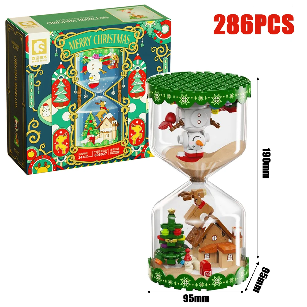 2023 Christmas Hourglass Luminous Sand Model 286PCS Building Blocks Santa Claus Paradise Bricks Toys For Kids Xmas Birthday Gift
2023 Christmas Hourglass Luminous Sand Model 286PCS Building Blocks Santa Claus Paradise Bricks Toys For Kids Xmas Birthday Gift
