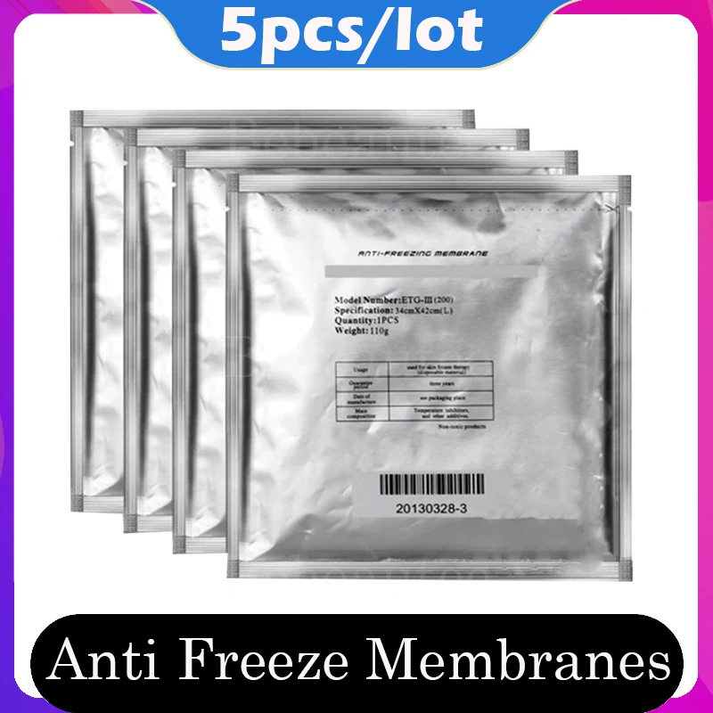 

5 PCS Anti-freezing Membrane Fat Therapy Cryolipolysis Cryo Weight-loss Therapy Pads Cryotherapy Anti-freeze Weight Loss Patches