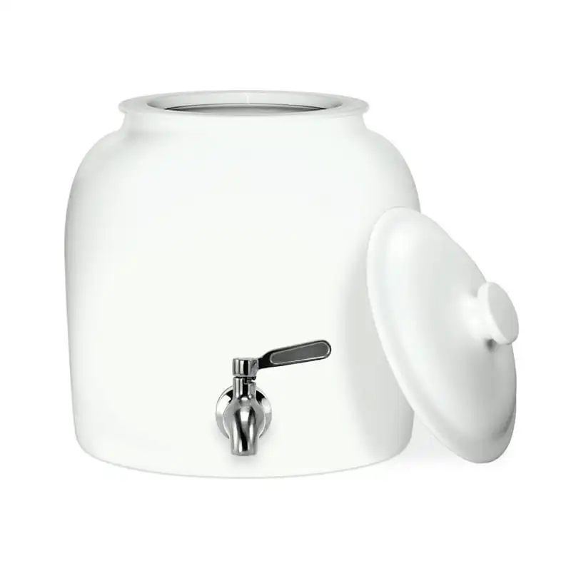 Sports Porcelain Ceramic B.P.A. & Lead Free 3-5 Gallon Jug Capacity Crock Water Dispenser, Stainless Steel Faucet with Included
Sports Porcelain Ceramic B.P.A. & Lead Free 3-5 Gallon Jug Capacity Crock Water Dispenser, Stainless Steel Faucet with Included