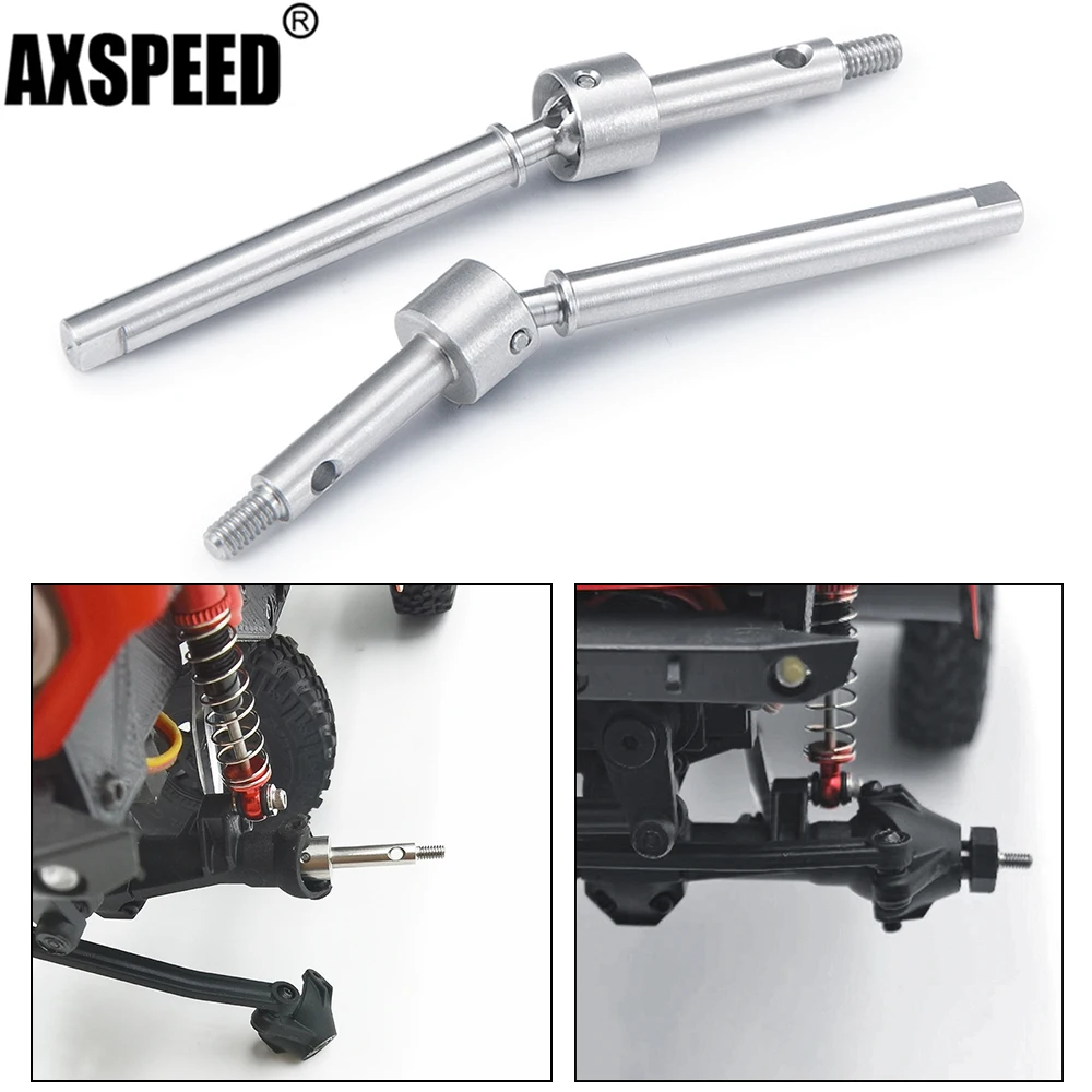 AXSPEED Stainless Steel Front CVD Transmission Drive Shaft for 1/24 Axial SCX24 90081 AXI00001 002 004 005 006 RC Crawler Car 
AXSPEED Stainless Steel Front CVD Transmission Drive Shaft for 1/24 Axial SCX24 90081 AXI00001 002 004 005 006 RC Crawler Car