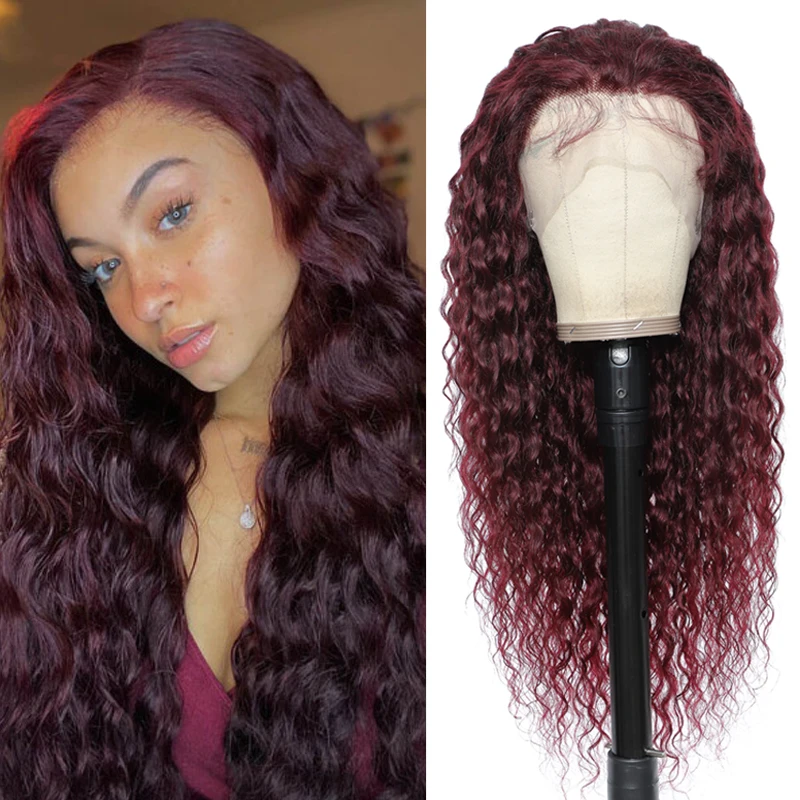 Water Wave 13x4 Lace Front Human Hair Wigs For Black Women 99J Red Brown Brazilian Pre Plucked Lace Wigs Remy Hair Wig 150%
Water Wave 13x4 Lace Front Human Hair Wigs For Black Women 99J Red Brown Brazilian Pre Plucked Lace Wigs Remy Hair Wig 150%