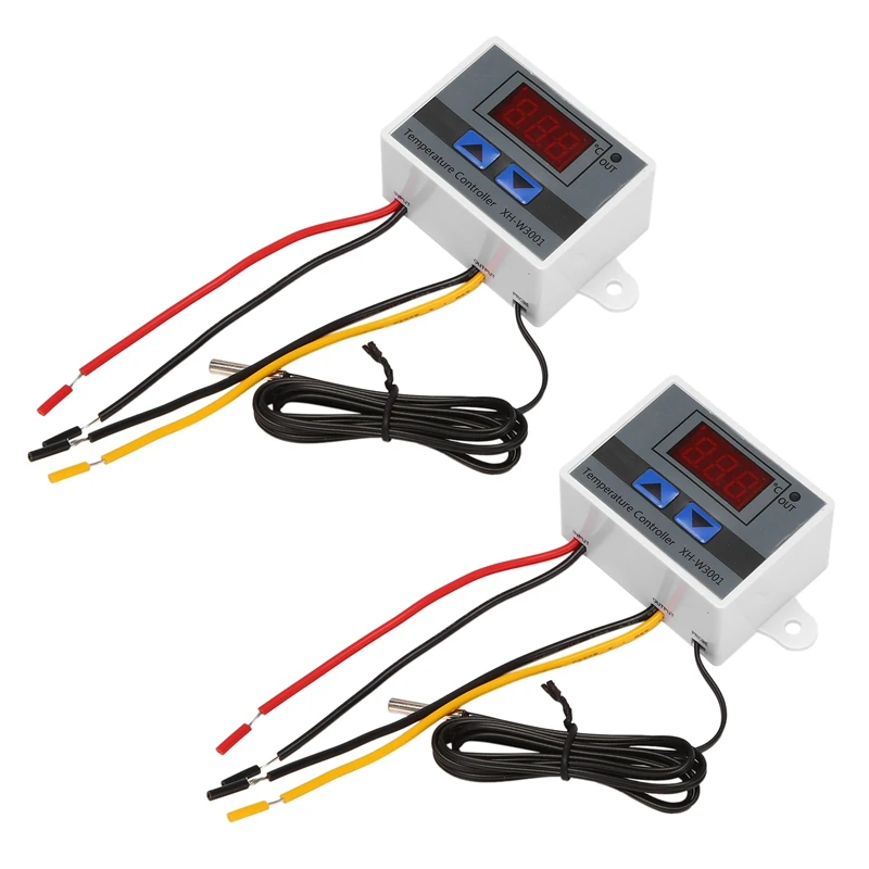 2X 220V Digital LED Temperature Controller 10A Thermostat Control With Switch Digital Display Incubation Controller
2X 220V Digital LED Temperature Controller 10A Thermostat Control With Switch Digital Display Incubation Controller