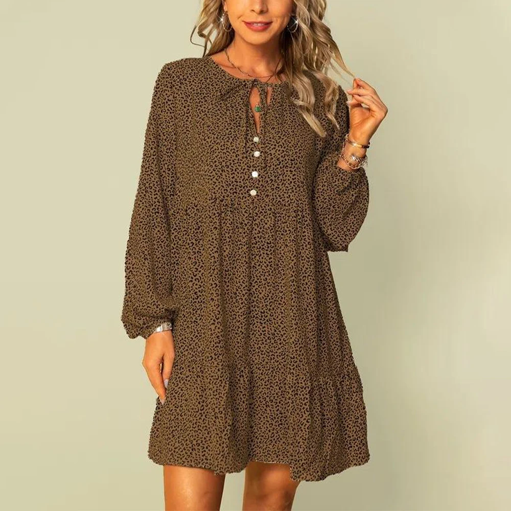 Autumn Winter Elegant Dresses For Women Temperament Print Dress Casual Long Sleeve Loose Dress Female Clothing 2022 New Fashion
Autumn Winter Elegant Dresses For Women Temperament Print Dress Casual Long Sleeve Loose Dress Female Clothing 2022 New Fashion