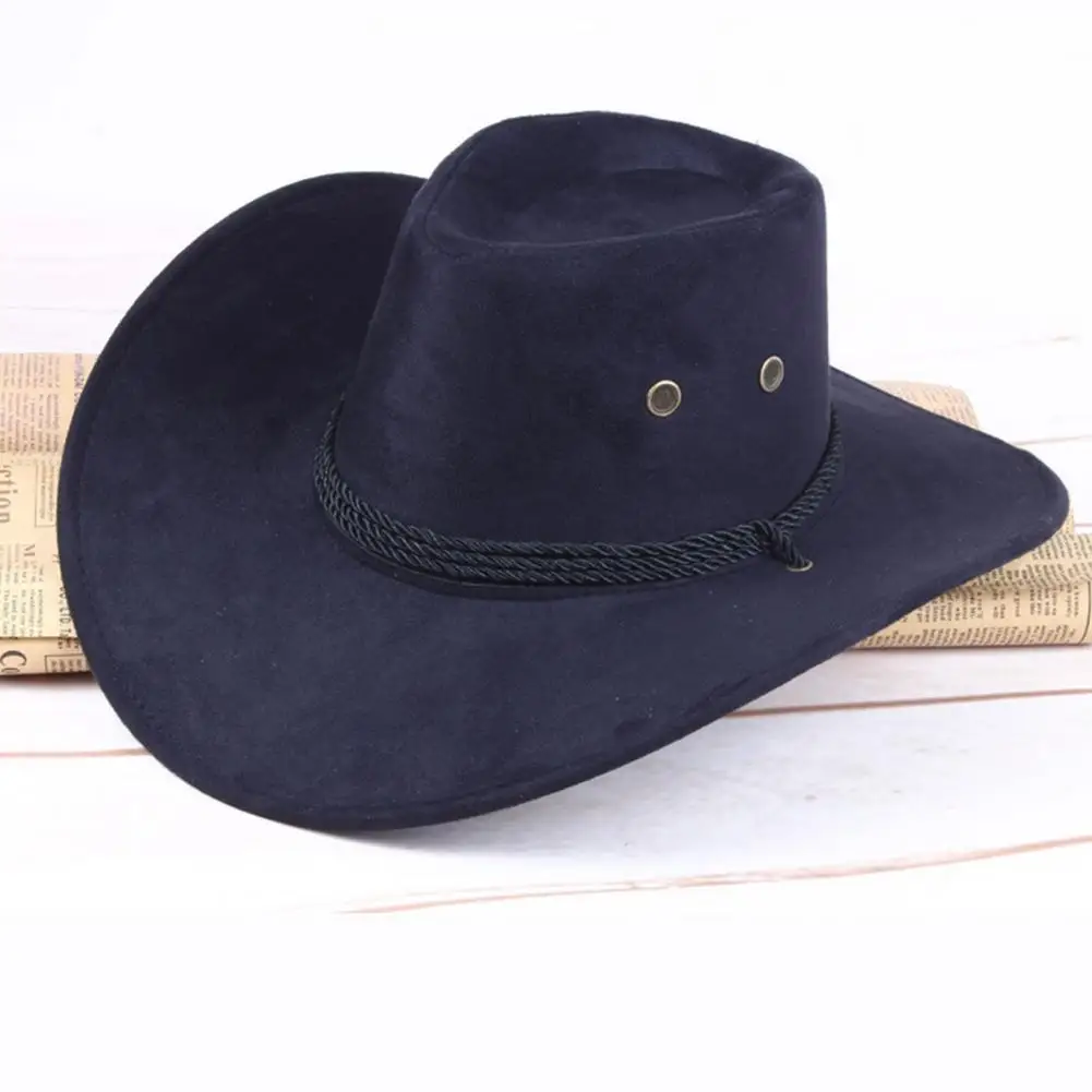 Sunshade Hat Western Style Attractive Wide Brim Pure Color Temperament Hat 
Sunshade Hat Western Style Attractive Wide Brim Pure Color Temperament Hat