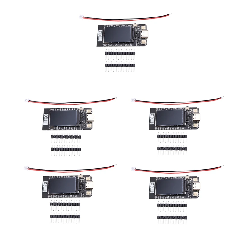 5X Ttgo T-Display Esp32 Wifi And Bluetooth Module Development Board For Arduino 1.14 Inch Lcd
5X Ttgo T-Display Esp32 Wifi And Bluetooth Module Development Board For Arduino 1.14 Inch Lcd