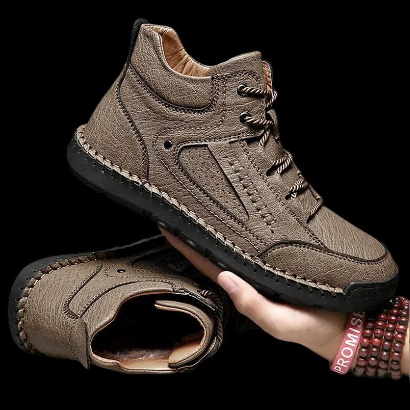 Men's Leather Boots Casual Outdoor Street High-top Male Shoes Work Shoes Winter Warm Footwear Size 38-48
Men's Leather Boots Casual Outdoor Street High-top Male Shoes Work Shoes Winter Warm Footwear Size 38-48