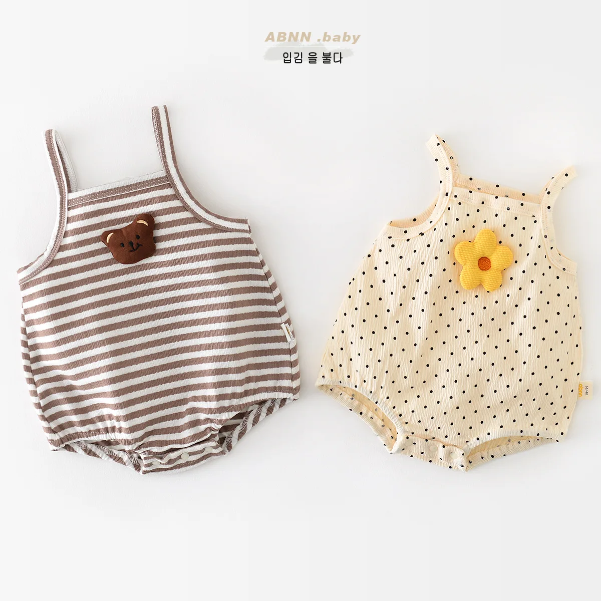 Summer Girl Children Striped Cartoon Bear Suspenders Romper Boy Baby Fashion Sleeveless Dots Flower Bodysuit Kid Cotton Onesie
Summer Girl Children Striped Cartoon Bear Suspenders Romper Boy Baby Fashion Sleeveless Dots Flower Bodysuit Kid Cotton Onesie