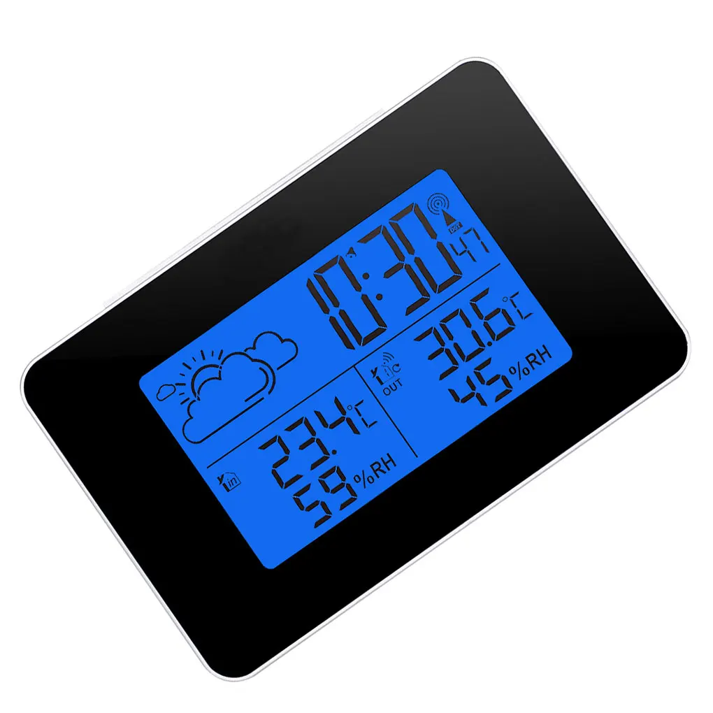 Weather Station Professional Small Multifunctional Thermometer Equipment Room Detector Display Equipment Black
Weather Station Professional Small Multifunctional Thermometer Equipment Room Detector Display Equipment Black