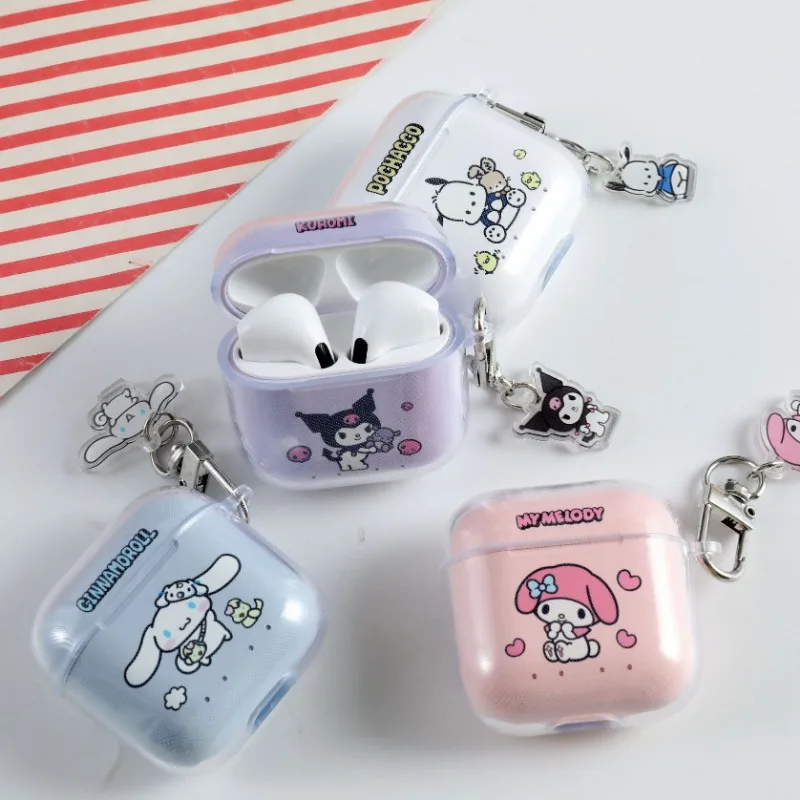 

Kawaii аниме Sanrio Cinnamoroll My Melody Kuromi Bluetooth 5,3 беспроводные наушники Мультяшные милые наушники шум подарок на день рождения