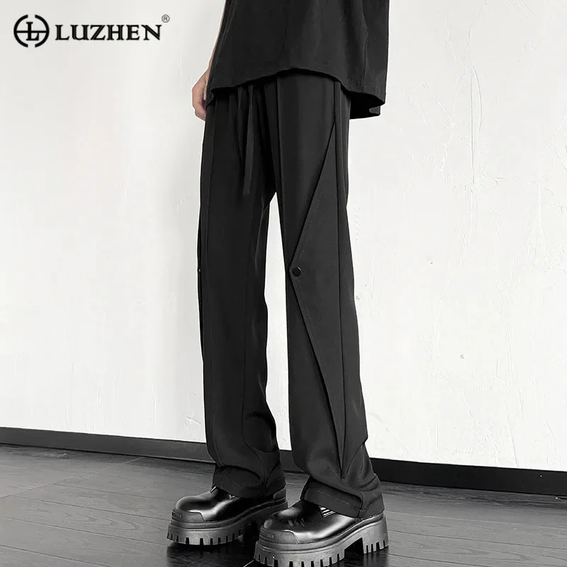 LUZHEN Fashion Splicing Niche Men's Solid Color 2023 Design Casual Trousers High Street Personality Straight Trendy Pants F890ac
LUZHEN Fashion Splicing Niche Men's Solid Color 2023 Design Casual Trousers High Street Personality Straight Trendy Pants F890ac