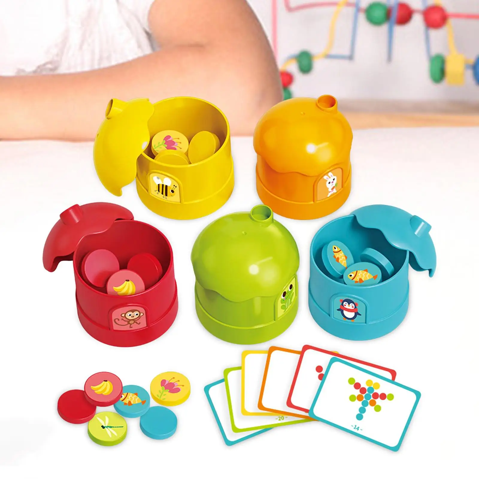 Early Education Color Sorting Cup Jigsaw Puzzle Classified Toys Practical Cognition Matching Game Gift for Nursery Family Party
Early Education Color Sorting Cup Jigsaw Puzzle Classified Toys Practical Cognition Matching Game Gift for Nursery Family Party