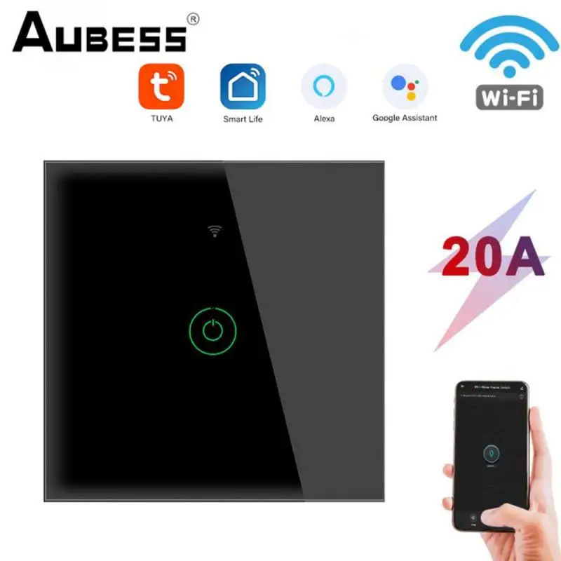 Tuya Smart Home Touch Switch 20A EU WiFi Smart Water Heater Switch Wireless Remote Control Support Alexa Google Home Assistant
Tuya Smart Home Touch Switch 20A EU WiFi Smart Water Heater Switch Wireless Remote Control Support Alexa Google Home Assistant
