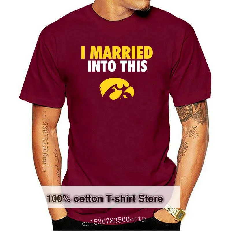 New Iowa Hawkeyes - I Married Into This - T-Shirt - Officially Licensed Apparel O-Neck Cotton t-shirt Print Broadcloth
New Iowa Hawkeyes - I Married Into This - T-Shirt - Officially Licensed Apparel O-Neck Cotton t-shirt Print Broadcloth