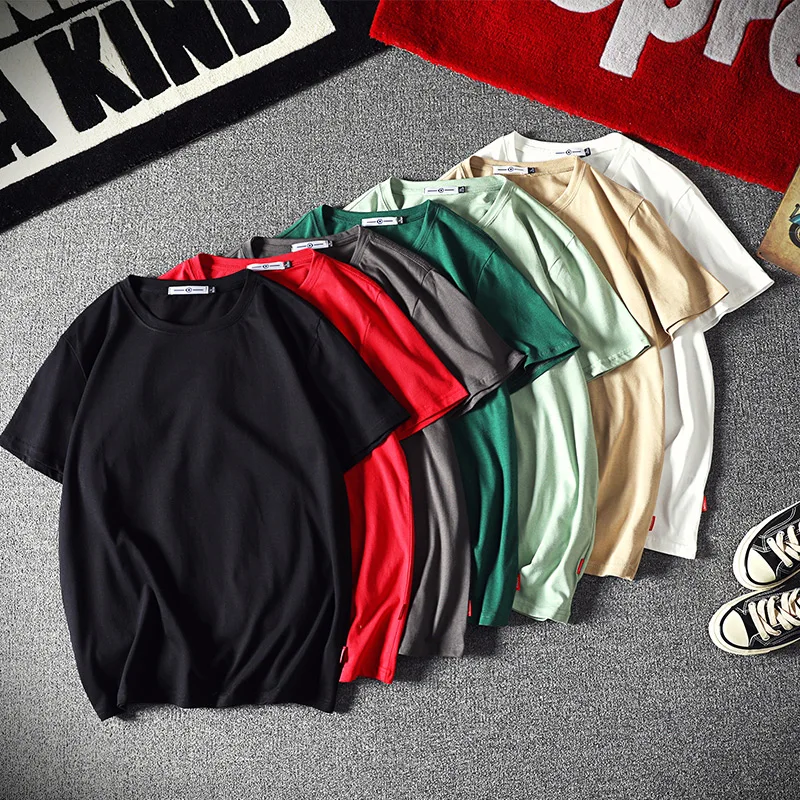 Summer Over Size Y2k Harajuku Style Large Casual Solid Color Simple Ins Breathable Cotton Short Sleeve T-shirt Fashion
Summer Over Size Y2k Harajuku Style Large Casual Solid Color Simple Ins Breathable Cotton Short Sleeve T-shirt Fashion