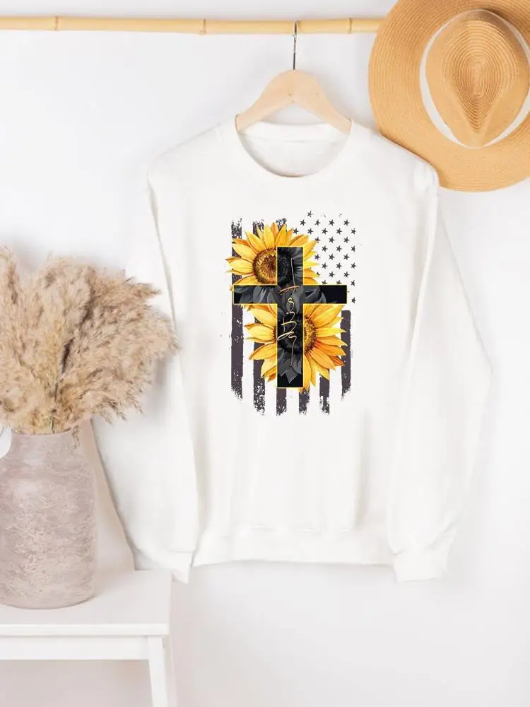 Graphic Pullovers Woman Faith Style Trend 90s Female Casual Fashion Autumn Spring Clothing Hoodies Women Print Sweatshirts
Graphic Pullovers Woman Faith Style Trend 90s Female Casual Fashion Autumn Spring Clothing Hoodies Women Print Sweatshirts
