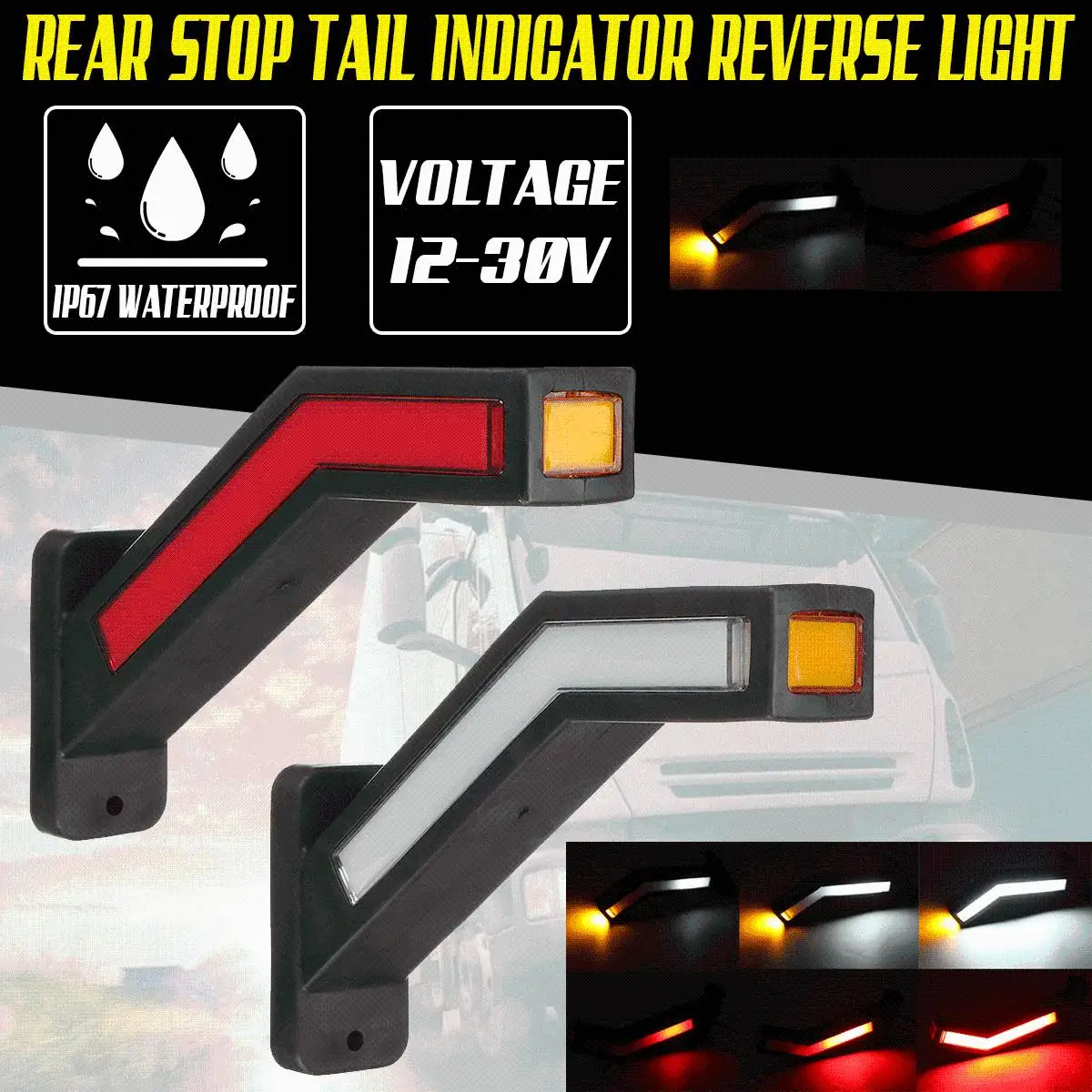 2pcs 12V 24V LED Side Marker Light Truck Light Indicator Signal Lamp Tail Light Auto Trailer Lorry Lamps Bus Caravans
2pcs 12V 24V LED Side Marker Light Truck Light Indicator Signal Lamp Tail Light Auto Trailer Lorry Lamps Bus Caravans
