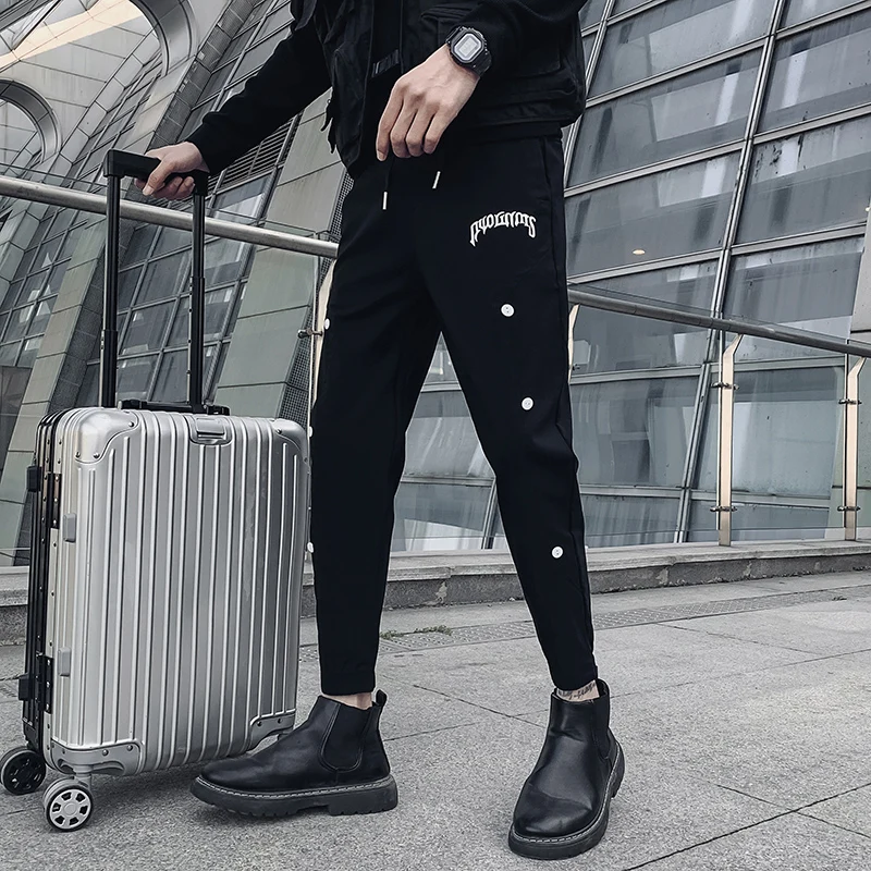 HotSale Summer New Ankle Length Single Breasted Decor Slim Fit Casual Harem Pants Men Clothing 2022 Simple Thin Joggers Trousers
HotSale Summer New Ankle Length Single Breasted Decor Slim Fit Casual Harem Pants Men Clothing 2022 Simple Thin Joggers Trousers
