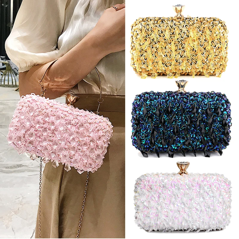 Ladies Evening Party Clutch Bag Evening Clutch Handbag Chain Women Wallet Purse for Cellphone Lipstick Wedding Clutch Silver
Ladies Evening Party Clutch Bag Evening Clutch Handbag Chain Women Wallet Purse for Cellphone Lipstick Wedding Clutch Silver