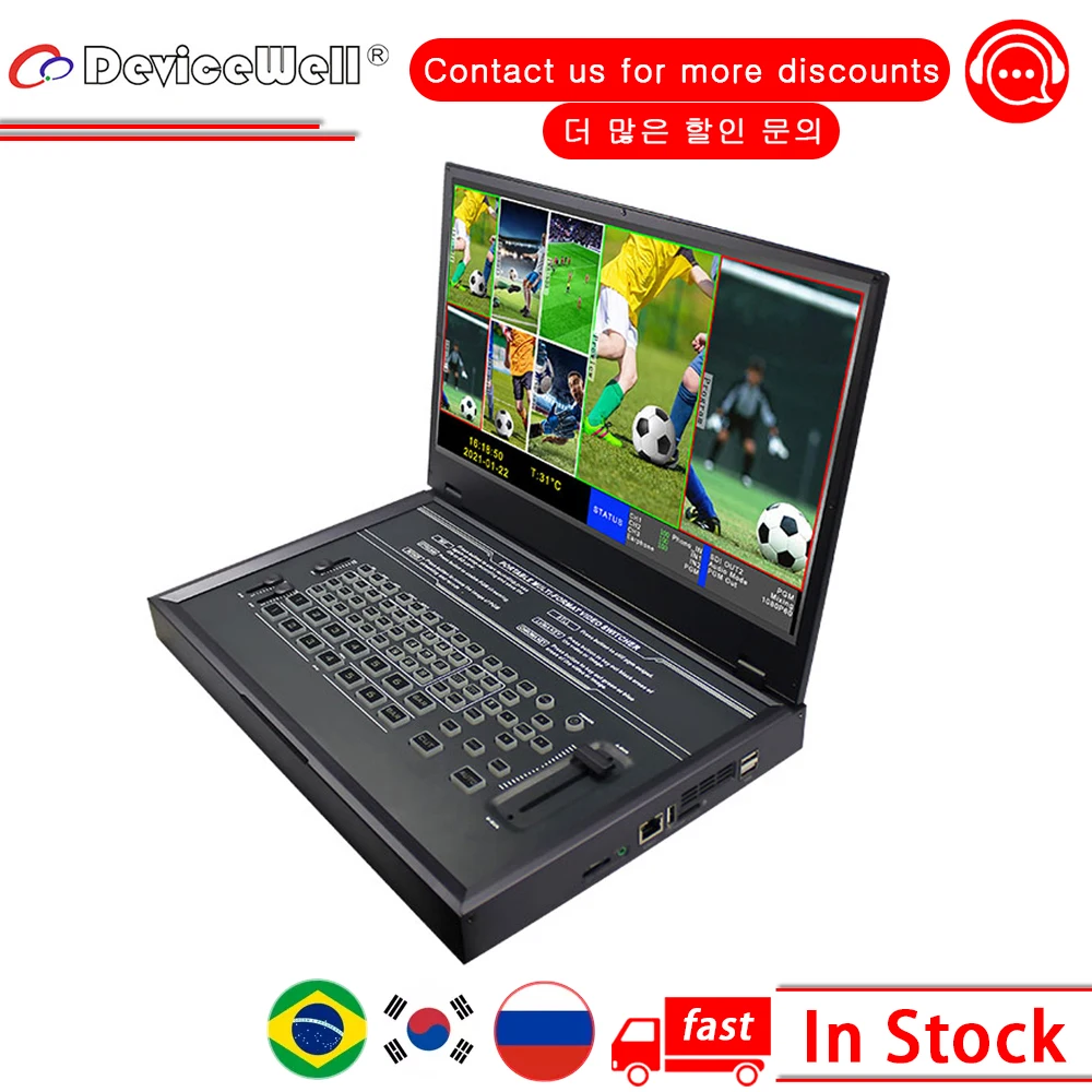 DeviceWell HDS9336 6 Channel Video Monitor Live Broadcast LCD Display 2 HDMI-Compatible 4 SDI Input
DeviceWell HDS9336 6 Channel Video Monitor Live Broadcast LCD Display 2 HDMI-Compatible 4 SDI Input