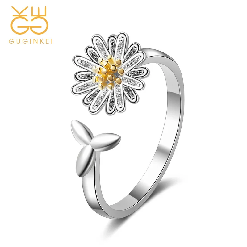 GUGINKEI Luxury Minimalist Design Flower Silver 925 Jewelry Ring Womens Jewellery Resizable Ladies Rings Wholesale lots bulk 
GUGINKEI Luxury Minimalist Design Flower Silver 925 Jewelry Ring Womens Jewellery Resizable Ladies Rings Wholesale lots bulk