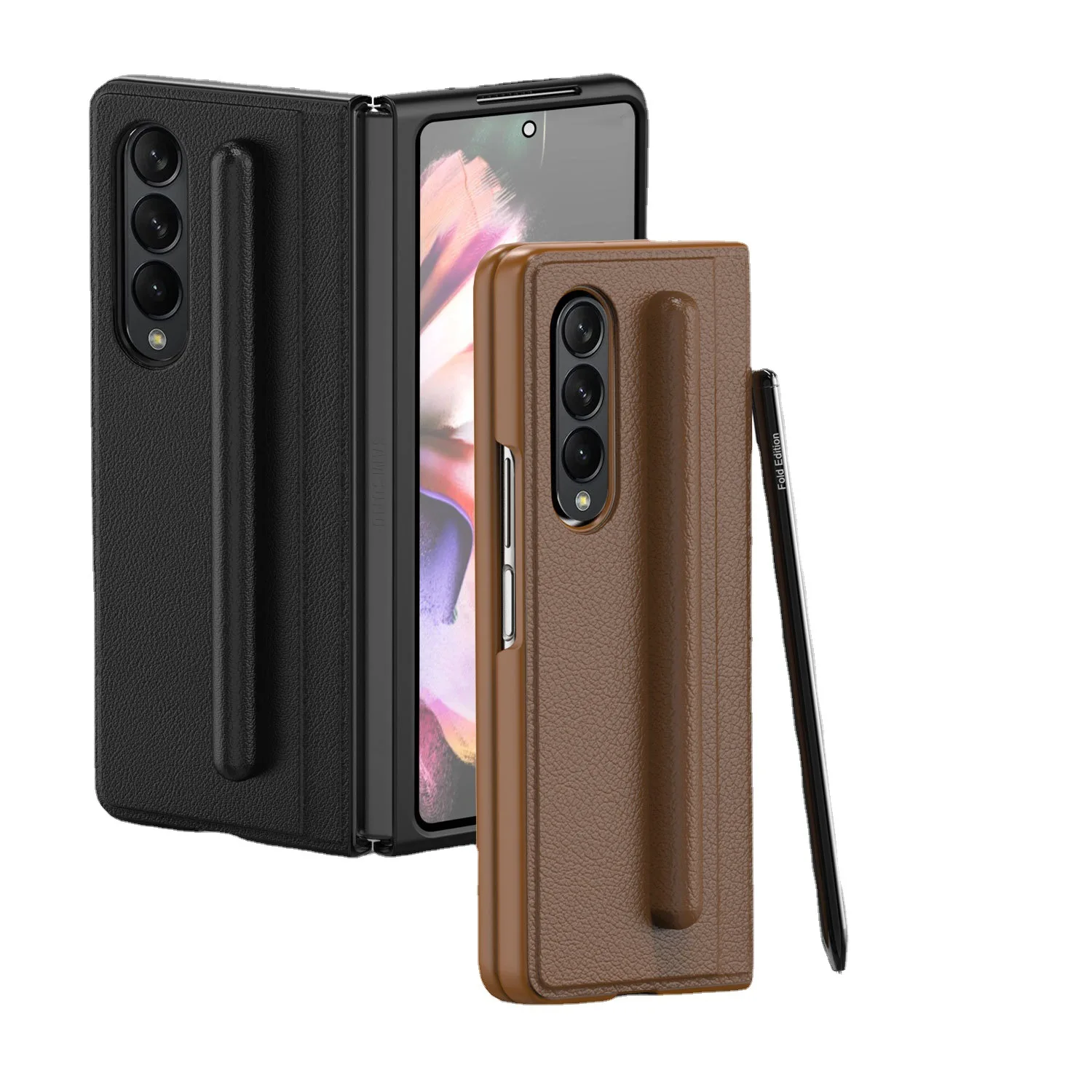 Case for Samsung Galaxy Z Fold3 Leather Split Phone Case Spen Storage Magnetic Pen Slot Z Fold3 Stand W22 Drop-Resistant Cover
Case for Samsung Galaxy Z Fold3 Leather Split Phone Case Spen Storage Magnetic Pen Slot Z Fold3 Stand W22 Drop-Resistant Cover