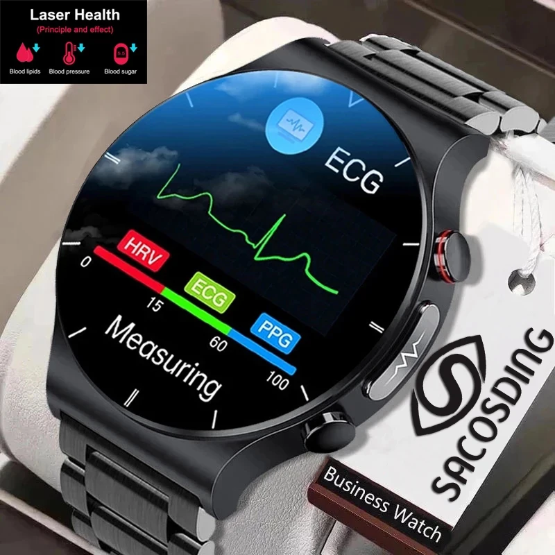 2023 Laser Treatment Three High Smart Watch Men ECG PPG Heart Rate Blood Pressure Health Tracker Smart Watch For Huawei Xiaomi
2023 Laser Treatment Three High Smart Watch Men ECG PPG Heart Rate Blood Pressure Health Tracker Smart Watch For Huawei Xiaomi