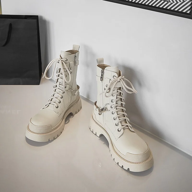 Leather Women Split Platform Ladies Winterr Shoes With Buckle Punk Style Martin Boots Zippers botas de mujer
Leather Women Split Platform Ladies Winterr Shoes With Buckle Punk Style Martin Boots Zippers botas de mujer