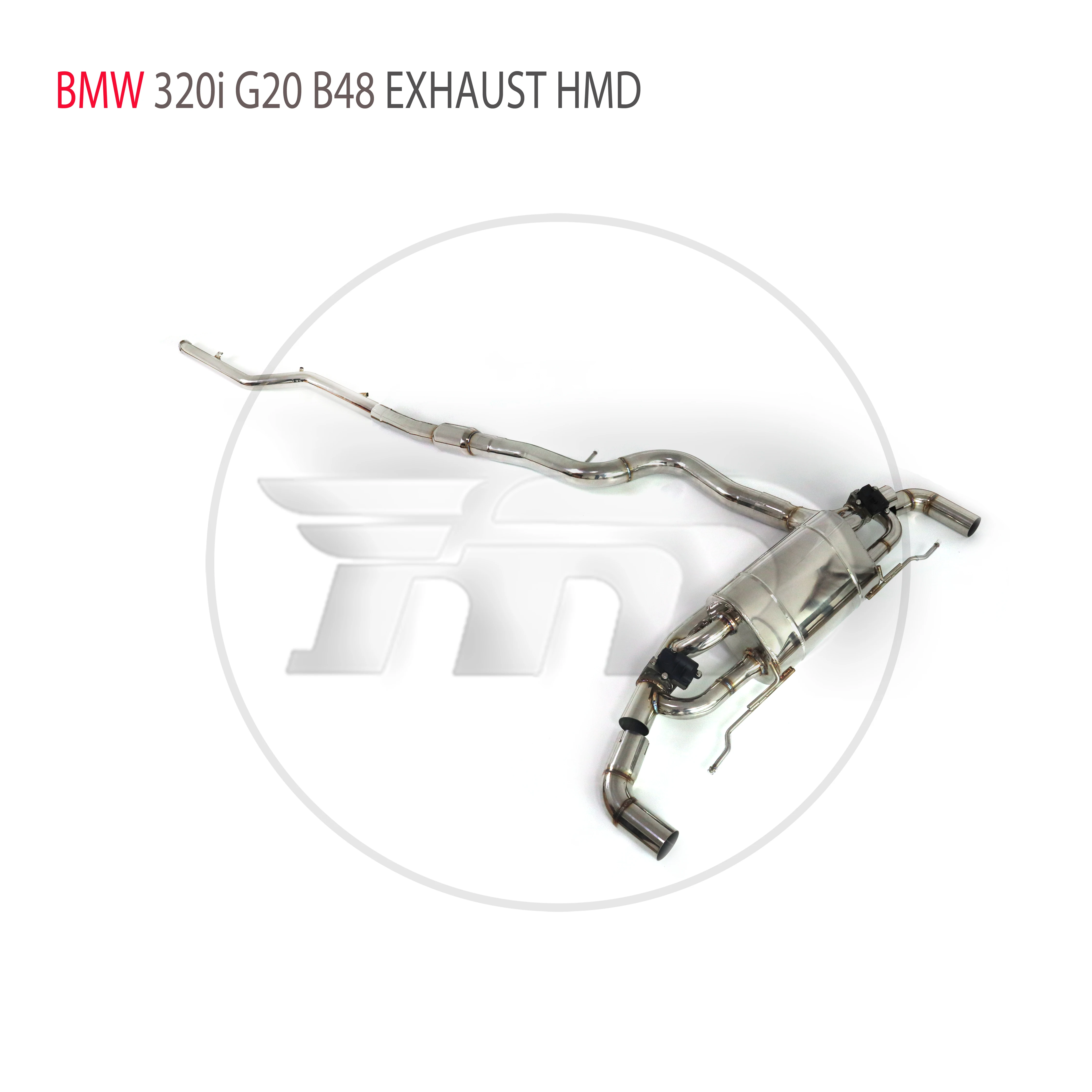 

Выхлопная система HMD из нержавеющей стали, Catback подходит для BMW 320i G20 B48, модификация электронной модели
