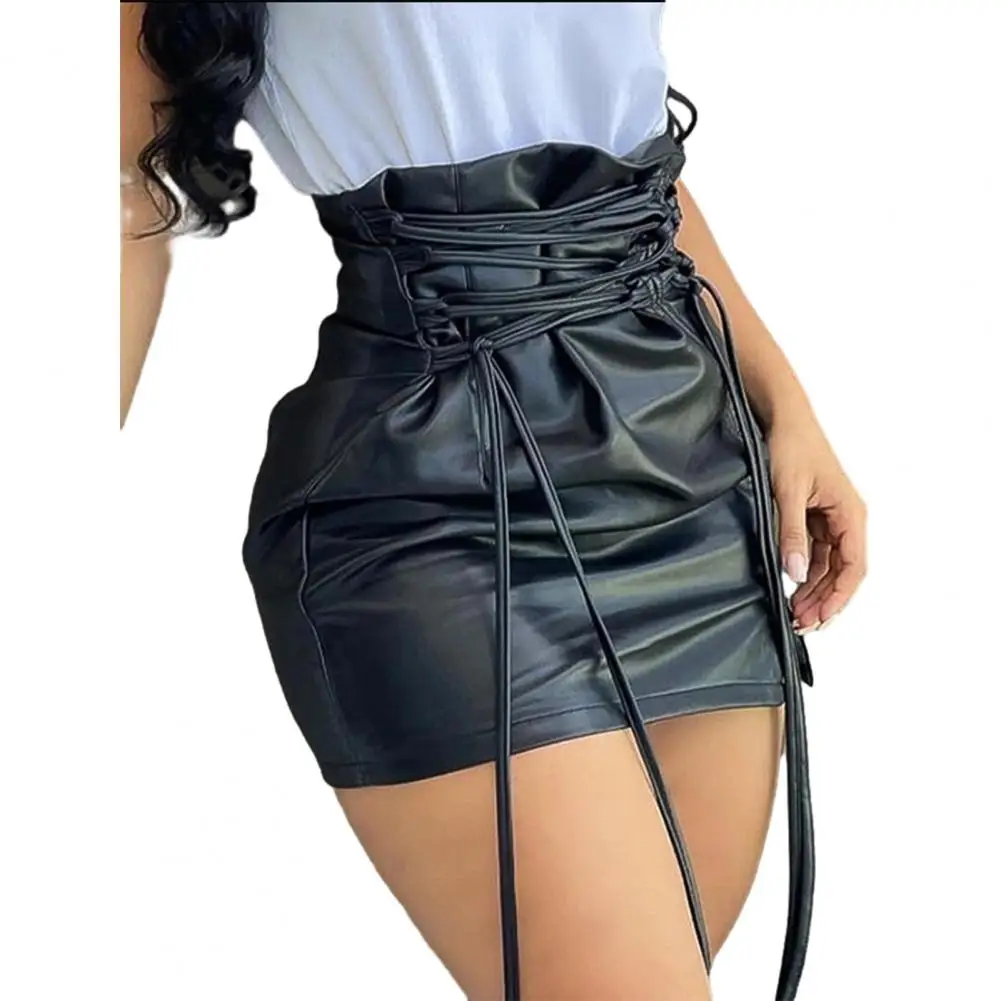 High Waist Skirt Sexy Faux Leather Mini Skirts for Women High Waist Hip Wrap Pleated Design for Clubwear Girls' Night Out Soft
High Waist Skirt Sexy Faux Leather Mini Skirts for Women High Waist Hip Wrap Pleated Design for Clubwear Girls' Night Out Soft