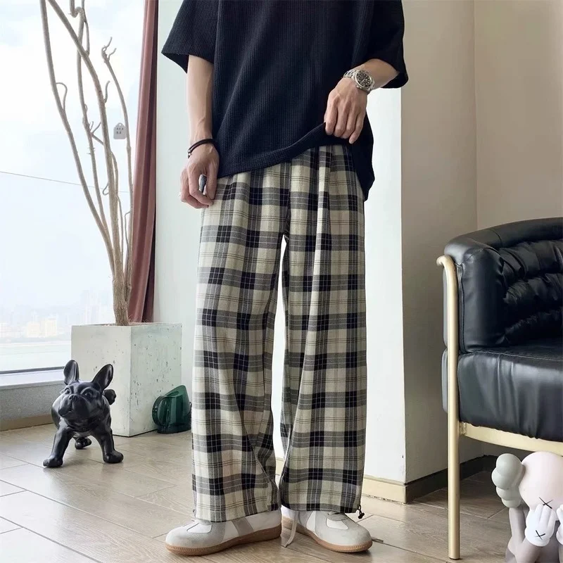 Plaid Pants for Men Fashion Japanese Streetwear Casual Ankle Banded Pants Summer Joggers Trousers Soprt Loose College Style Pant
Plaid Pants for Men Fashion Japanese Streetwear Casual Ankle Banded Pants Summer Joggers Trousers Soprt Loose College Style Pant