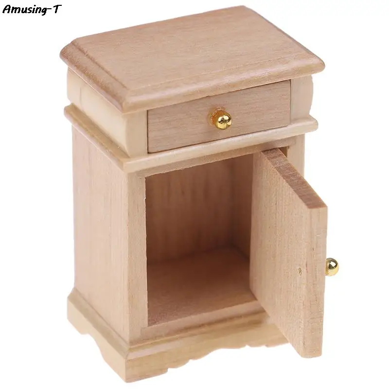 1:12 Scale Dollhouse Miniature Furniture Bedroom Decoration Set Unpainted Wood Color Bedside Table Cabinet
1:12 Scale Dollhouse Miniature Furniture Bedroom Decoration Set Unpainted Wood Color Bedside Table Cabinet