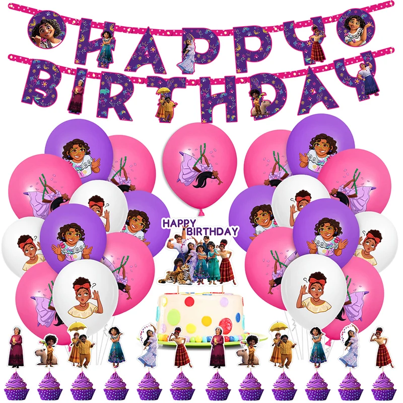 Encanto Mirabel Party Decoration Happy Birthday Tissue Cutlery Banner Balloons Cake Decorations Kids Girls Birthday
Encanto Mirabel Party Decoration Happy Birthday Tissue Cutlery Banner Balloons Cake Decorations Kids Girls Birthday