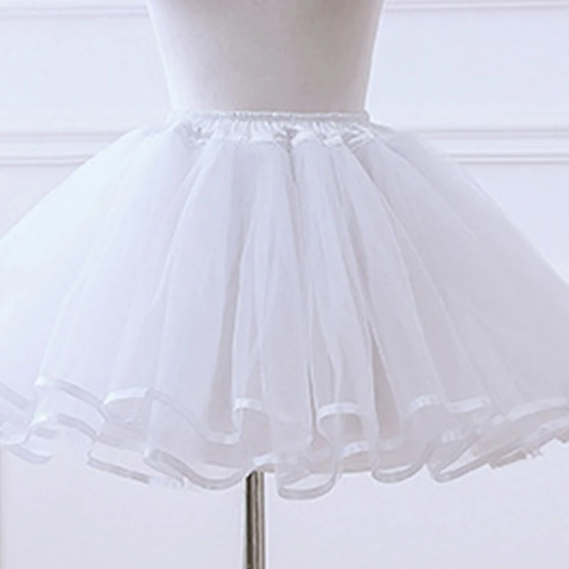 Women Crinoline Petticoat Fluffy Skirt Ball Gown Short Half Slip Underskirt for Lolita Cosplay Vintage Party Black White
Women Crinoline Petticoat Fluffy Skirt Ball Gown Short Half Slip Underskirt for Lolita Cosplay Vintage Party Black White