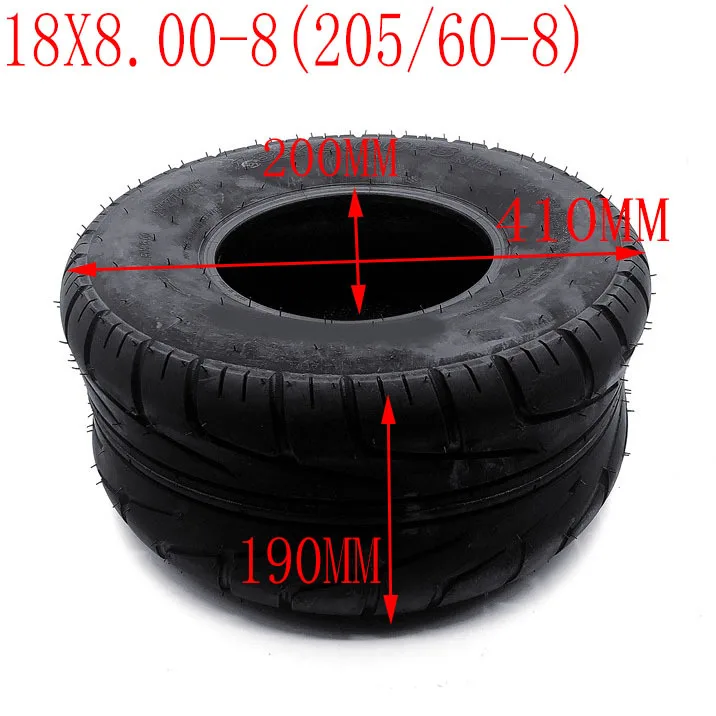 8 Inch 18x8.00-8 Tubeless Tire 205/60-8 Tyre For Four-wheeled Beach Car Electric Vehicle ATV Gokart Scooter Agricultural Machine
8 Inch 18x8.00-8 Tubeless Tire 205/60-8 Tyre For Four-wheeled Beach Car Electric Vehicle ATV Gokart Scooter Agricultural Machine