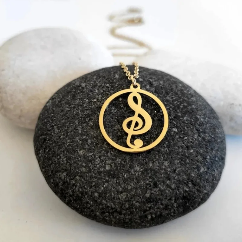 Rinhoo Hollow Musical Note Pendant Necklace Stainless Steel Women Men Cool Punk Hip Hop Necklaces Party Jewelry Gift
Rinhoo Hollow Musical Note Pendant Necklace Stainless Steel Women Men Cool Punk Hip Hop Necklaces Party Jewelry Gift