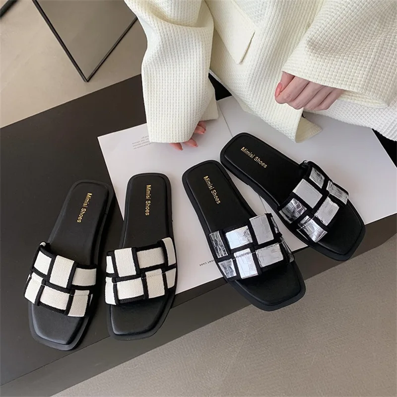 Summer Slippers for Women 2023 Knitted Outdoor Slippers Student Fashion sandalias de mujer Flat with sandalias for Women
Summer Slippers for Women 2023 Knitted Outdoor Slippers Student Fashion sandalias de mujer Flat with sandalias for Women