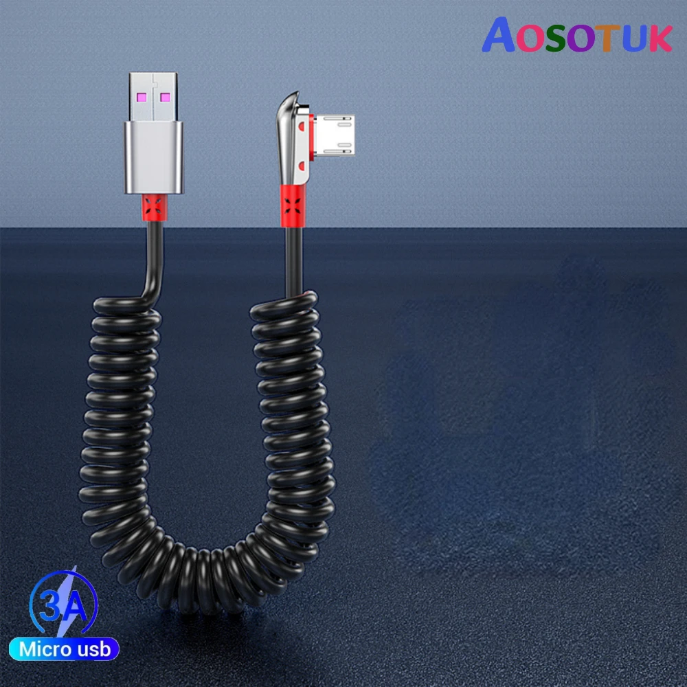 

AOSOTUK Micro USB Cable 3A Fast Charging USB Type C Cable for Samsung Xiaomi HTC USB Charger Data Cable Mobile Phone Cable 1.8m