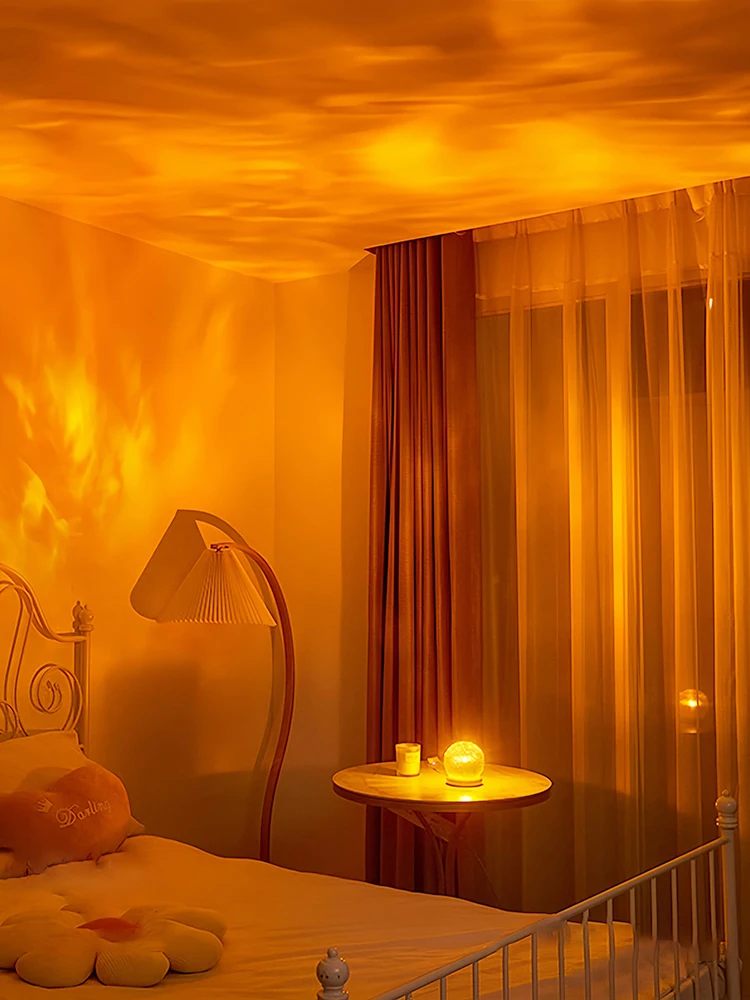 New Water Ripple Projector Night Light Crystal Mood Lamp Decoration Home Houses Bedroom Aesthetic Christmas Gift Sunset Lights
New Water Ripple Projector Night Light Crystal Mood Lamp Decoration Home Houses Bedroom Aesthetic Christmas Gift Sunset Lights