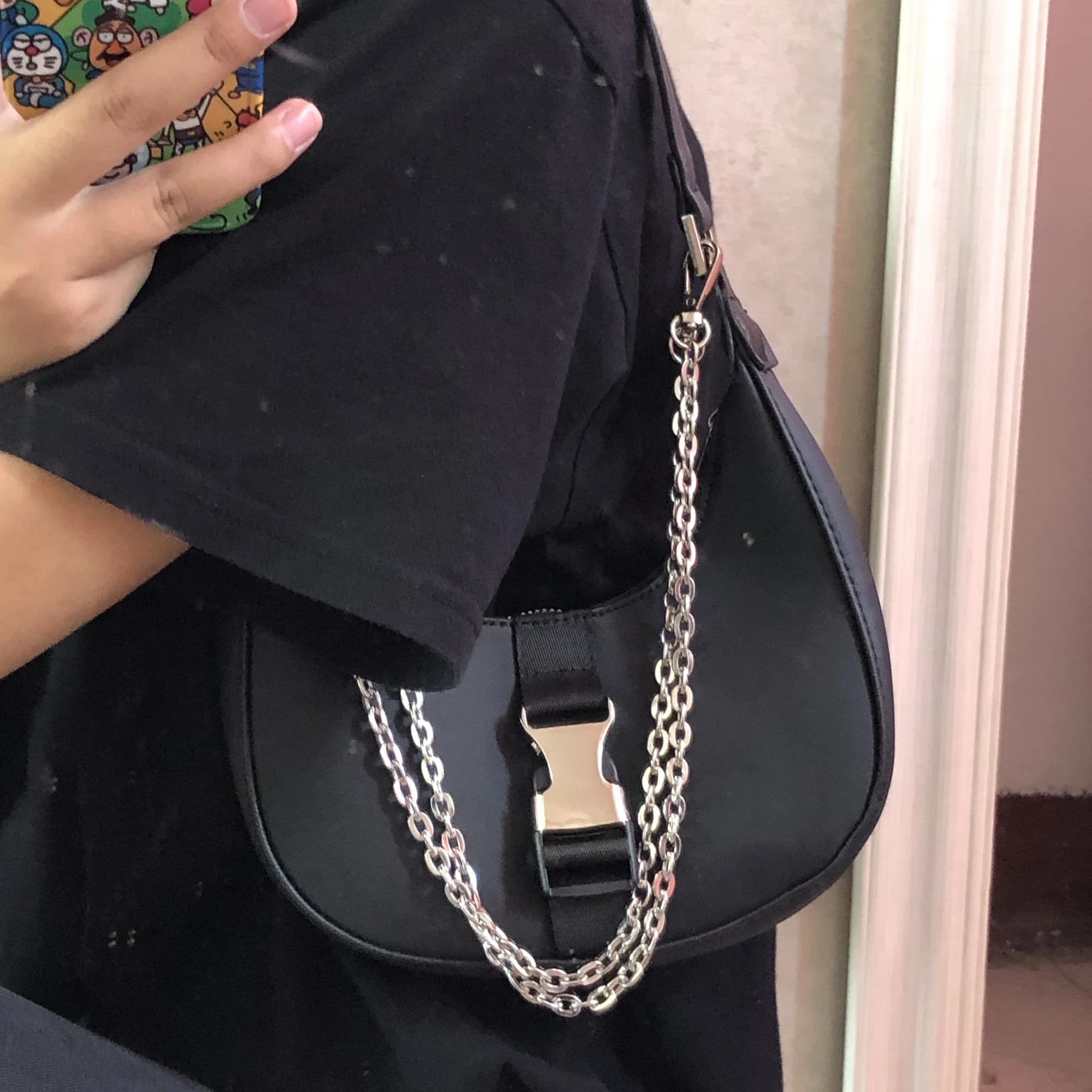 handbag designer bag lambskin bag Nylon cool girl chain, crescent bag shoulder mesengers, underarms bag small bag
handbag designer bag lambskin bag Nylon cool girl chain, crescent bag shoulder mesengers, underarms bag small bag