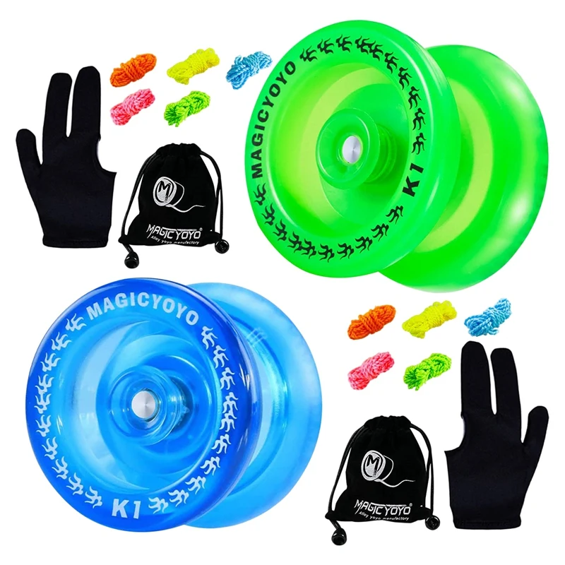 MAGICYOYO K1 Plus Professional Responsive Yoyo For Kids,Plastic Yoyo With Narrow C Bearing,Yoyo For Beginners (Blue&Green) 
MAGICYOYO K1 Plus Professional Responsive Yoyo For Kids,Plastic Yoyo With Narrow C Bearing,Yoyo For Beginners (Blue&Green)