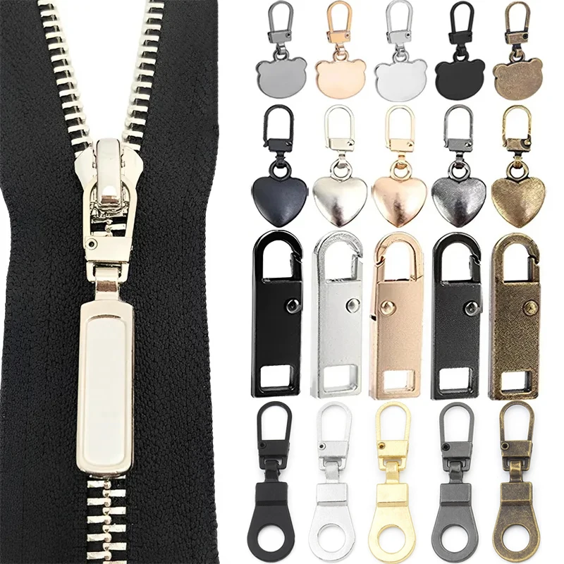 5/1Pcs Detachable Metal Zipper Puller Repair Kits Universal Replacement Zipper Head for Luggage Purse Bags Clothes Zipper Slider
5/1Pcs Detachable Metal Zipper Puller Repair Kits Universal Replacement Zipper Head for Luggage Purse Bags Clothes Zipper Slider