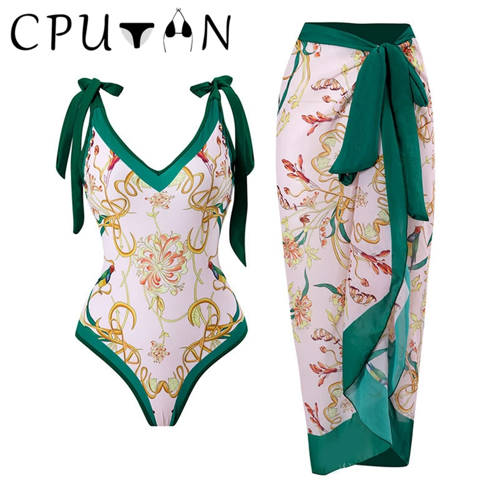 CPUTAN 2023 New Print Deep V One Piece Swimwear Bikini Set Cover Up Sexy Bikinis Beachwear Skirt Monokini Summer Swimsuit Dress
CPUTAN 2023 New Print Deep V One Piece Swimwear Bikini Set Cover Up Sexy Bikinis Beachwear Skirt Monokini Summer Swimsuit Dress