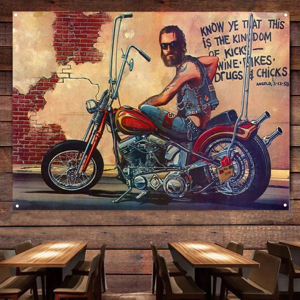 Motorcycle Flag Tapestry Banner Motor Rider Decor Poster Wall Art Retro Sign Motor Car Painting For Garage Man Cave Pub Club Bar
Motorcycle Flag Tapestry Banner Motor Rider Decor Poster Wall Art Retro Sign Motor Car Painting For Garage Man Cave Pub Club Bar