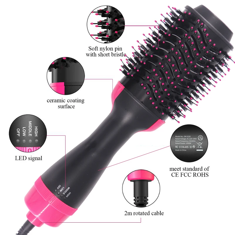 3 In1 Hair Curler Dryer Brush Electric Blow Dryer Comb Hair Curling Wand Detachable Brush Kit Negative Ion Straightener
3 In1 Hair Curler Dryer Brush Electric Blow Dryer Comb Hair Curling Wand Detachable Brush Kit Negative Ion Straightener