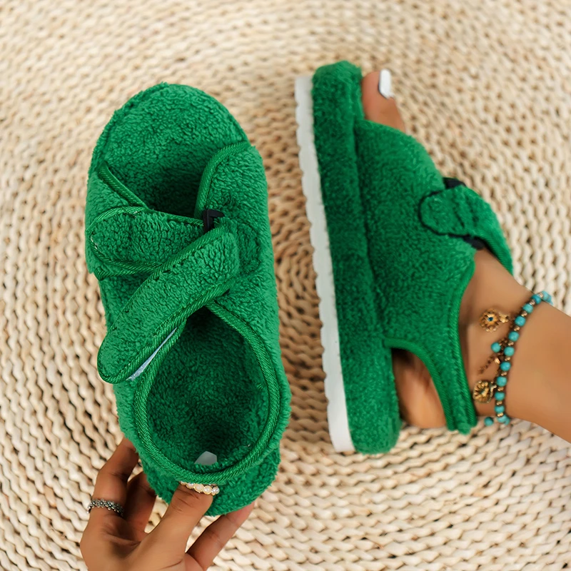Ladies Sandals Flat Platform Shoes Outdoor Casual Comfortable Women's Shoes Fleece Warm Open Toe Ladies Sandals Zapatos De Mujer
Ladies Sandals Flat Platform Shoes Outdoor Casual Comfortable Women's Shoes Fleece Warm Open Toe Ladies Sandals Zapatos De Mujer