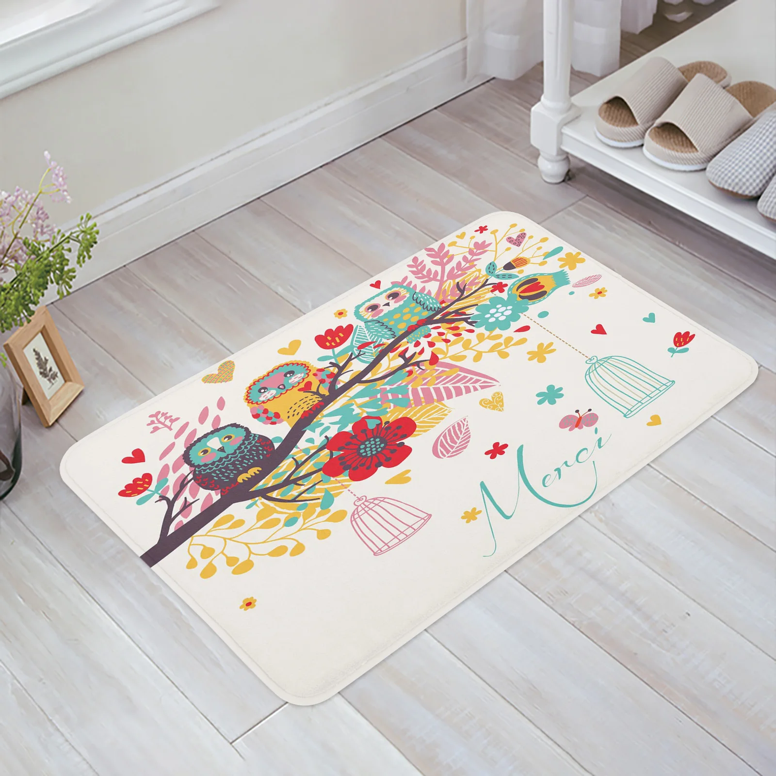 Owl Cartoon Colorful Entrance Door Mat Bedroom Kitchen Bathroom Mat Non-slip Door Mat Personality Home Decor
Owl Cartoon Colorful Entrance Door Mat Bedroom Kitchen Bathroom Mat Non-slip Door Mat Personality Home Decor